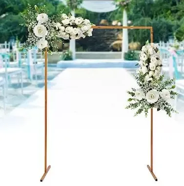 Arco Per Matrimoni E Feste In Metallo 2x2m - Portata 10kg, Decorabile, Ideale Per Cerimonie, Compleanni, Anniversari