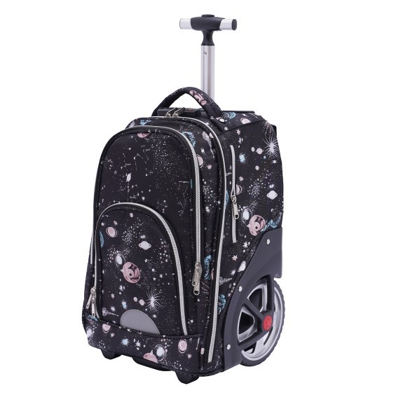 Zaino trolley con ruote, zaino per la scuola, trolly, 45 litri, grigio stella, per scuola, viaggi, grigio stellato, 33*25*49cm, Business Zaino trolley con ruote, zaino per la scuola, trolly, 45 litri, grigio stella, per scuola, viaggi, grigio stellato, 33*25*49cm, Business
