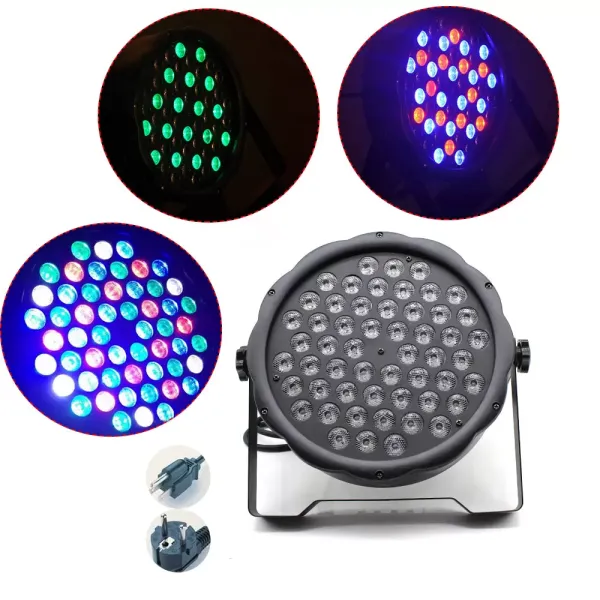 Riflettore, luce da palco, luce da performance per DJ, 54 LED RGB per DJ, feste, KTV Riflettore, luce da palco, luce da performance per DJ, 54 LED RGB per DJ, feste, KTV