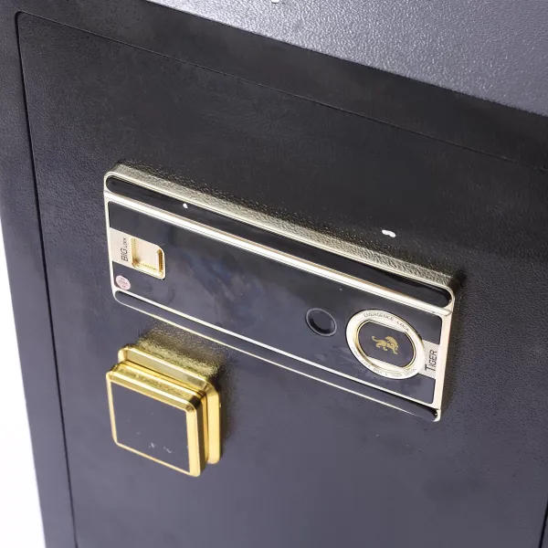 Cassaforte grande impronte digitali sicurezza blocco acciaio una cassaforte documenti oro sicurezza con allarme per casa ufficio hotel business