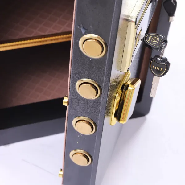 Cassaforte grande impronte digitali sicurezza blocco acciaio una cassaforte documenti oro sicurezza con allarme per casa ufficio hotel business