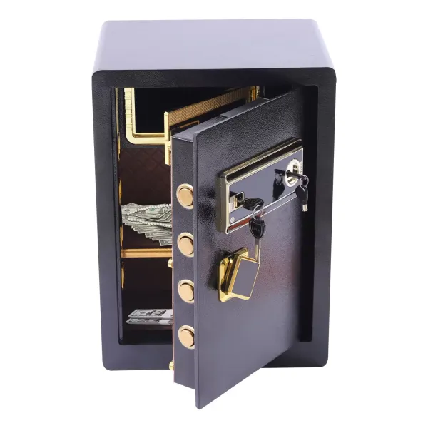 Cassaforte grande impronte digitali sicurezza blocco acciaio una cassaforte documenti oro sicurezza con allarme per casa ufficio hotel business