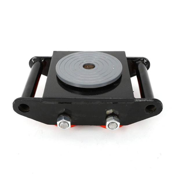 6T 13200lb Carrello di trasporto industriale, ruote per carichi pesanti, 4 ruote tonde in acciaio