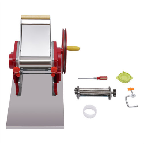Macchina Per Pasta Manuale In Acciaio Inox: Spessore Regolabile 0,5-5 Mm Per Spaghetti E Tagliatelle Fatti In Casa - 3