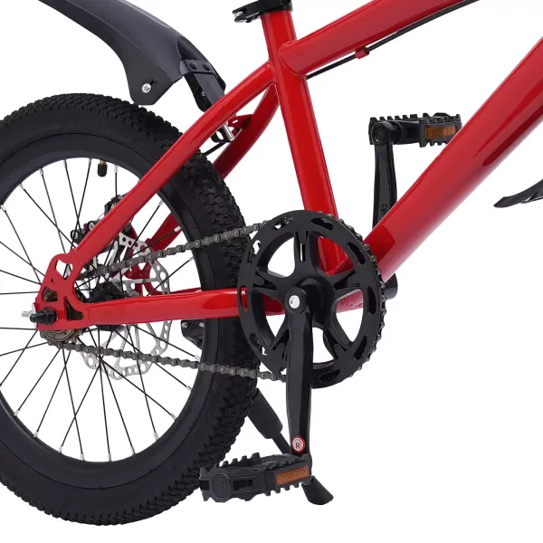 Bicicletta Bambini 12 Pollici Con Rotelle - Per 2-4 Anni, Colore Rosso - Foto 6