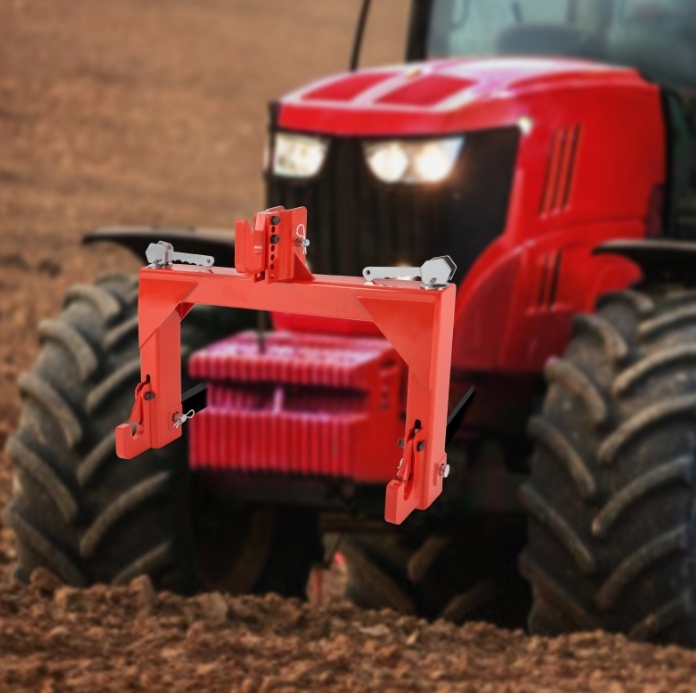 Attacco rapido per trattore da 4000 LBS, regolazione a cinque velocità, utilizzato nei settori paesaggistico, edile